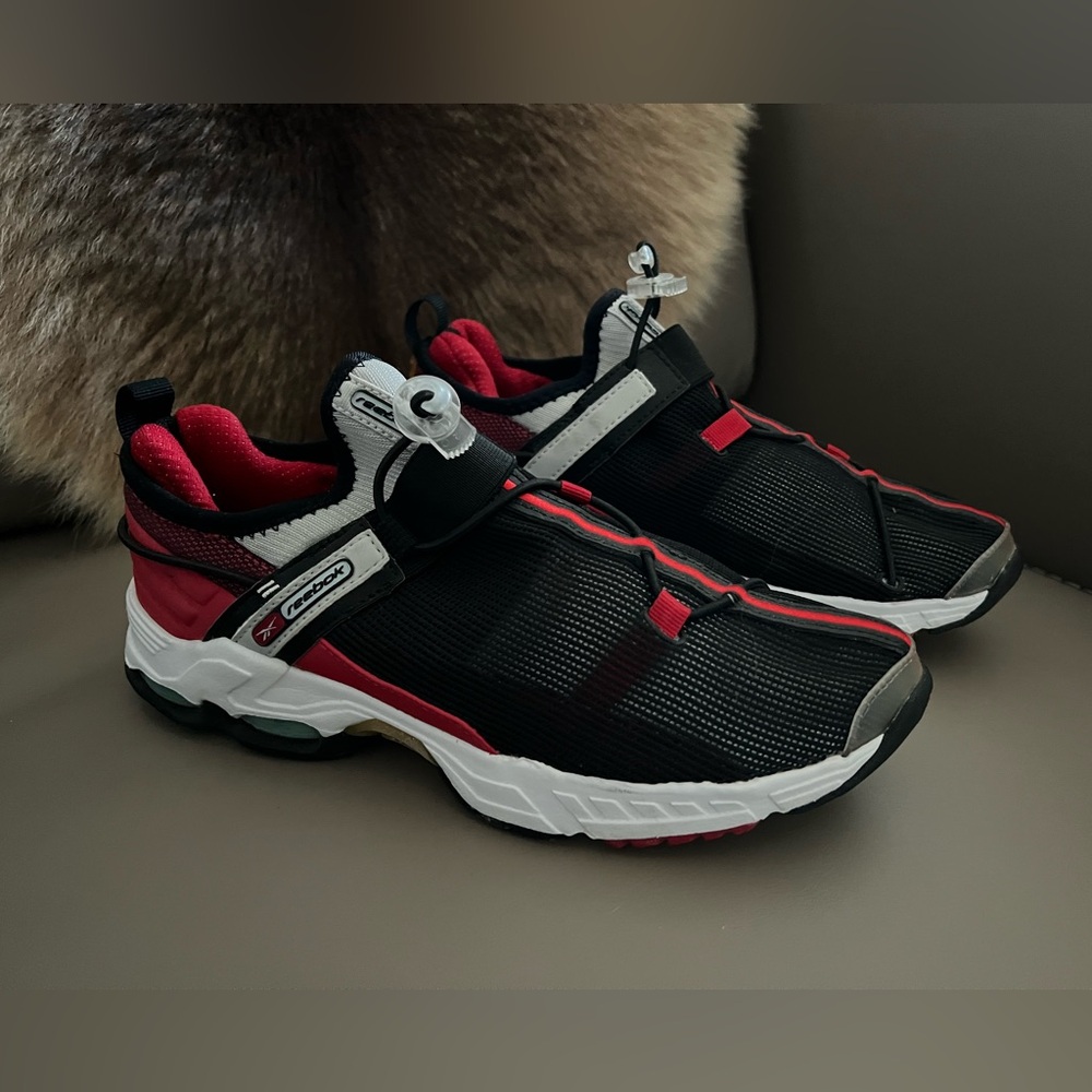 Reebok Black & Red Athletic Sneakers